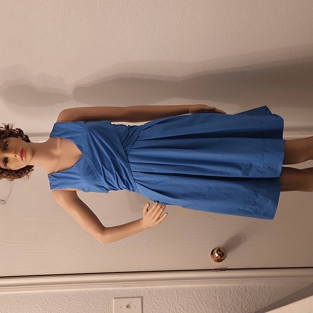 J.crew blue petite dres